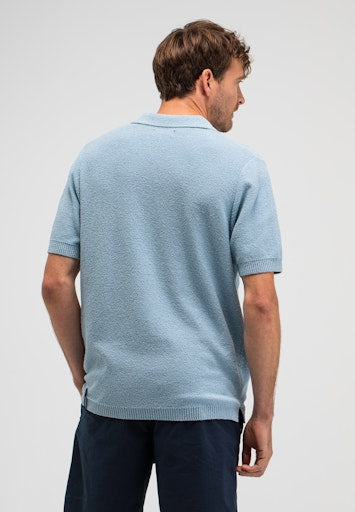 Boucle Knit Polo shark blue | Bildmaterial bereitgestellt von SHOES.PLEASE.