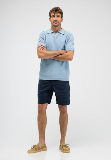 Boucle Knit Polo shark blue | Bildmaterial bereitgestellt von SHOES.PLEASE.