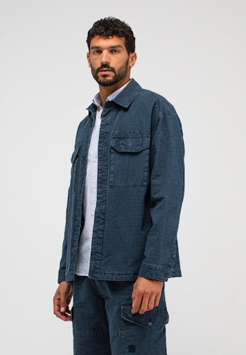 Dan Ripstop Overshirt alaska blue | Bildmaterial bereitgestellt von SHOES.PLEASE.
