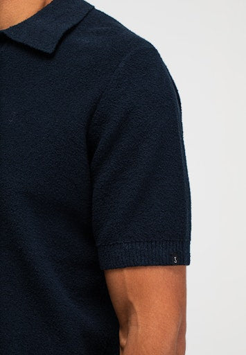 Boucle Knit Polo alaska blue | Bildmaterial bereitgestellt von SHOES.PLEASE.