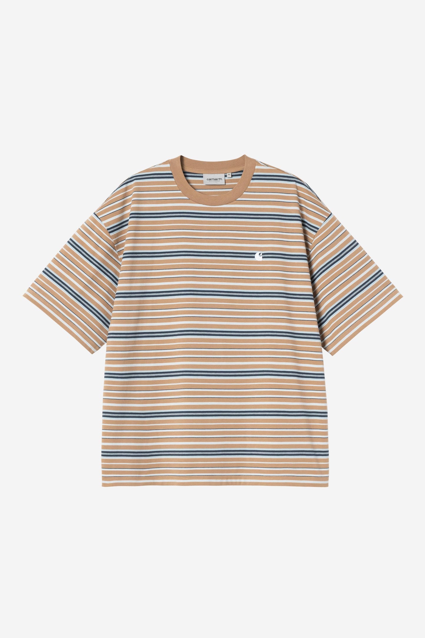 S/S Zane T-Shirt zane stripe, peanut | Bildmaterial bereitgestellt von SHOES.PLEASE.