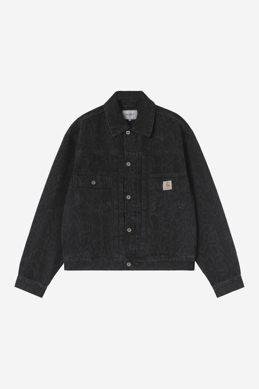 Belmar Jacket snake camo, black