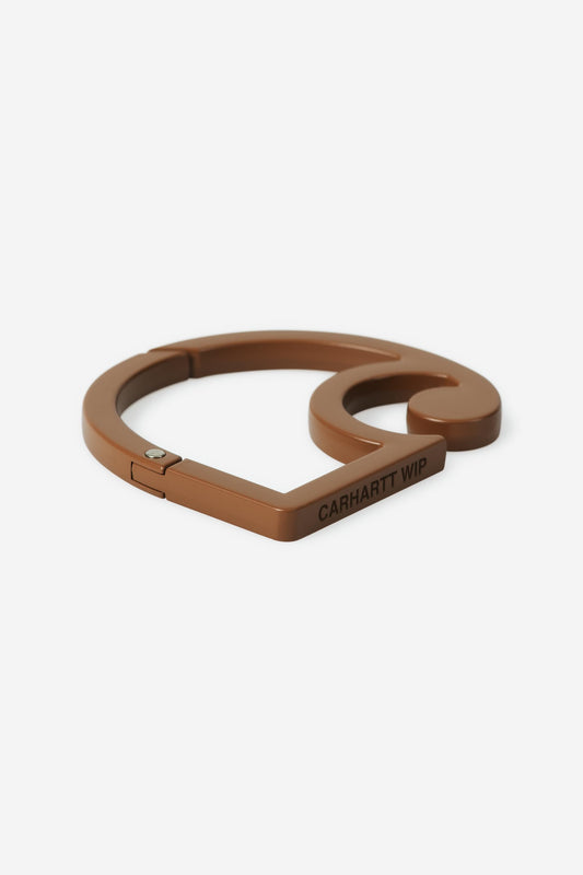C-Logo Carabiner brown
