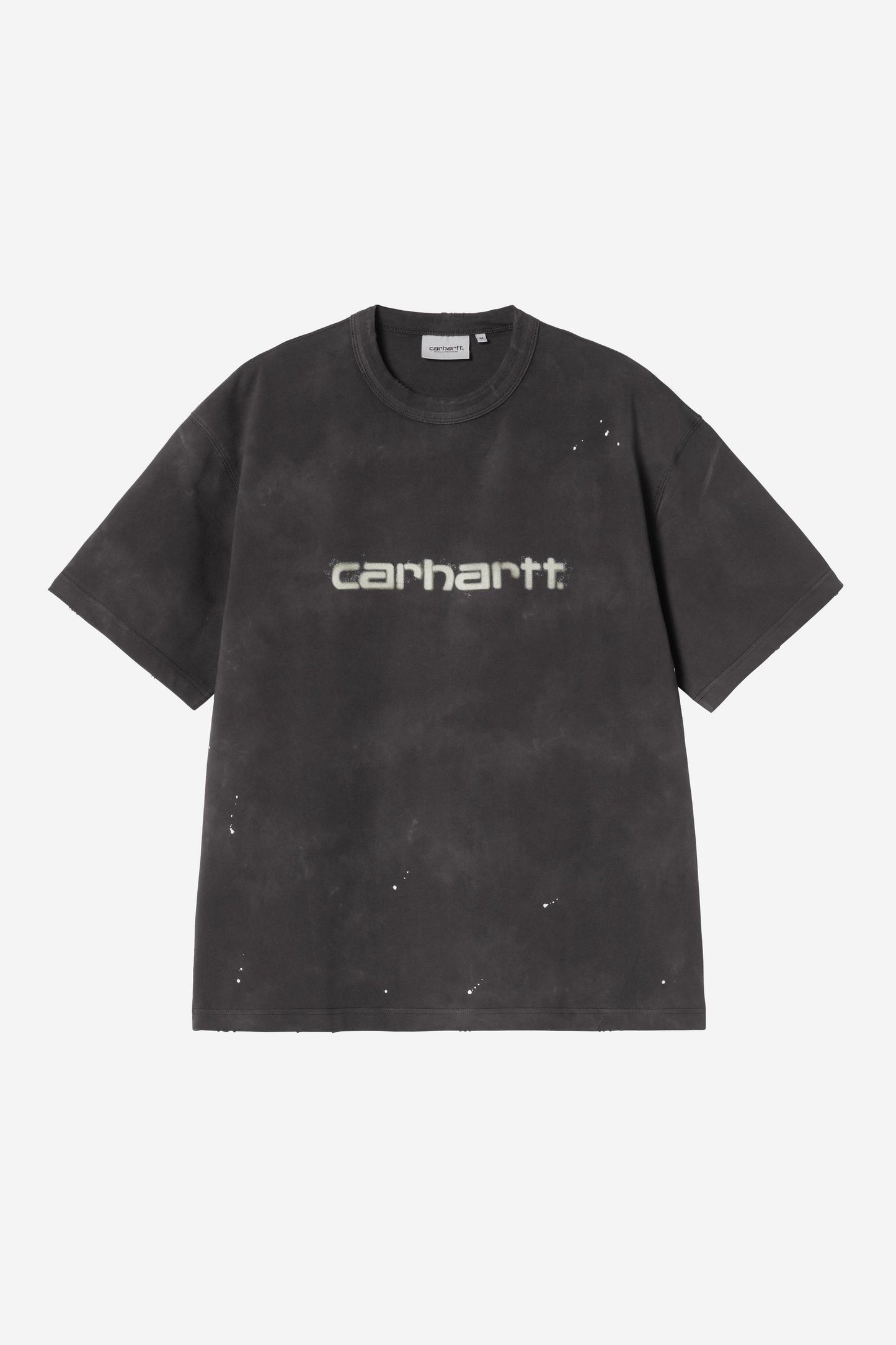 S/S Painter T-Shirt black /destroy wash, splatter | Bildmaterial bereitgestellt von SHOES.PLEASE.