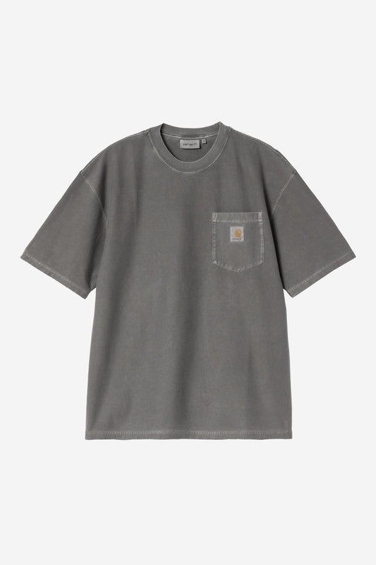 S/S Loose Pocket T-Shirt black /garment dyed