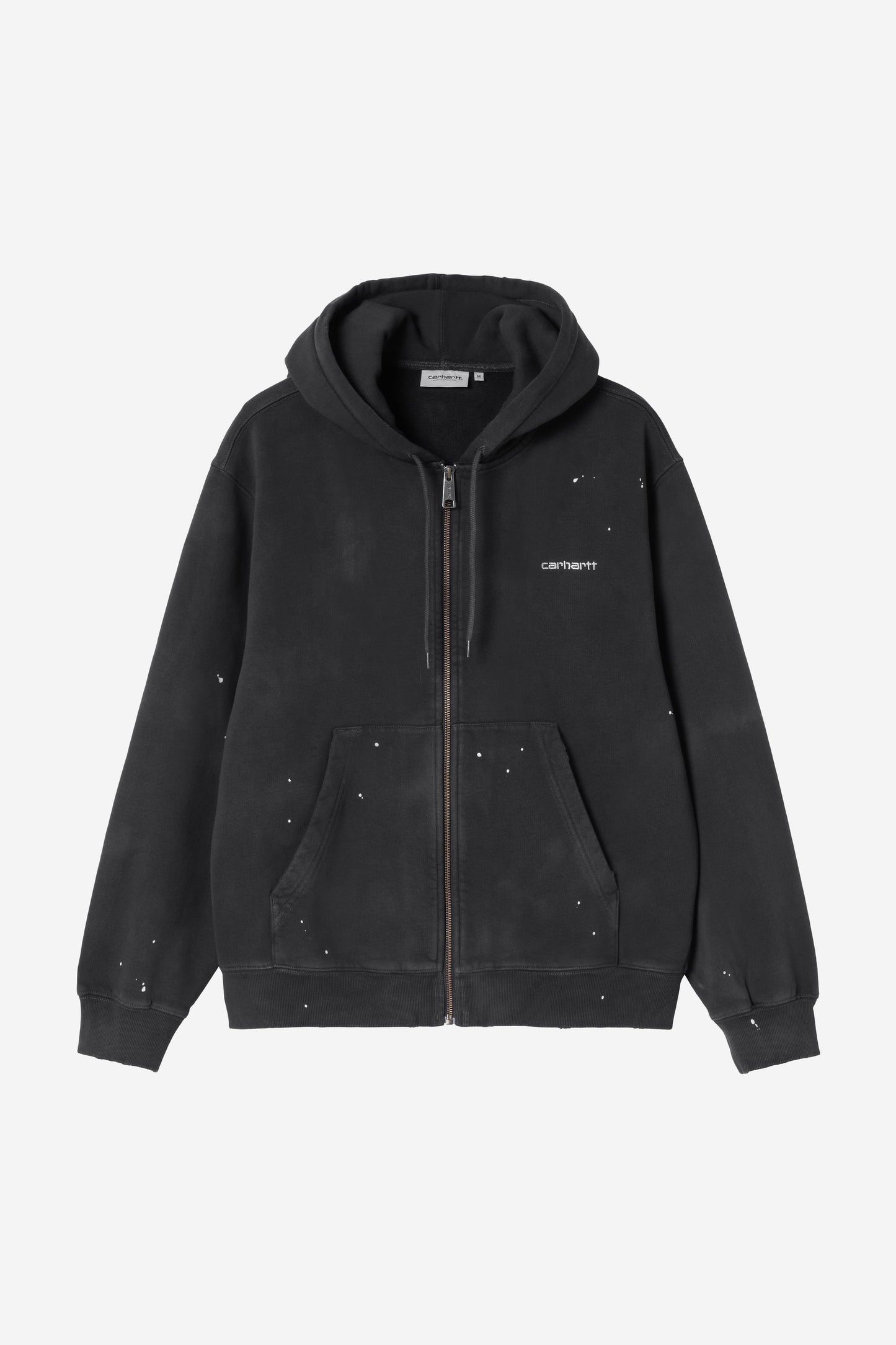 Hooded Painter Jacket black /destroy wash, splatter | Bildmaterial bereitgestellt von SHOES.PLEASE.