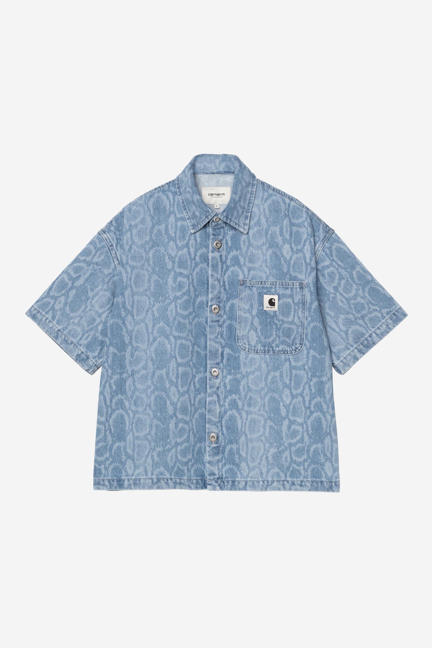W' S/S Snake Lovilia Shirt snake camo, blue /bleached | Bildmaterial bereitgestellt von SHOES.PLEASE.