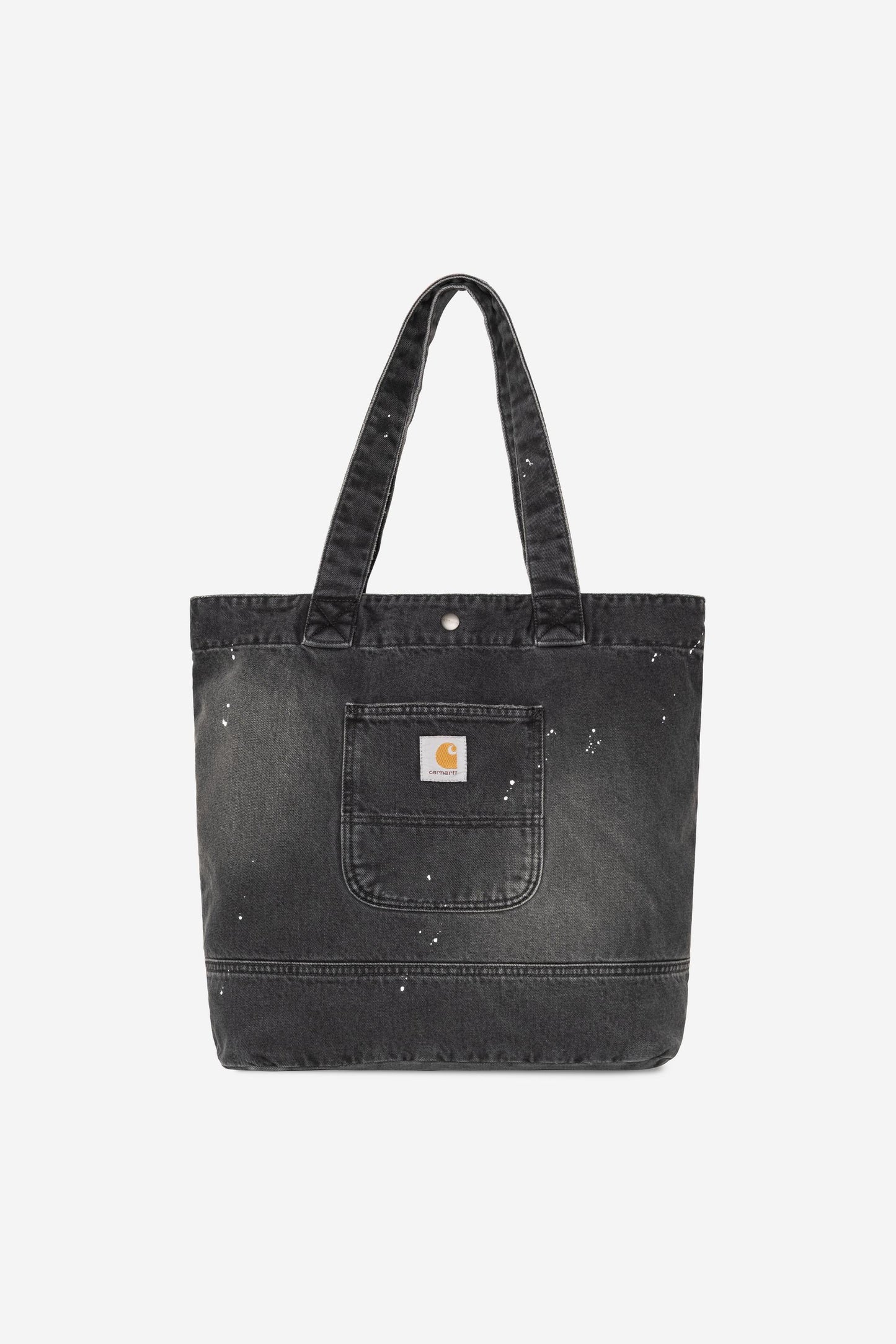 Denim Tote black /destroy wash, splatter | Bildmaterial bereitgestellt von SHOES.PLEASE.