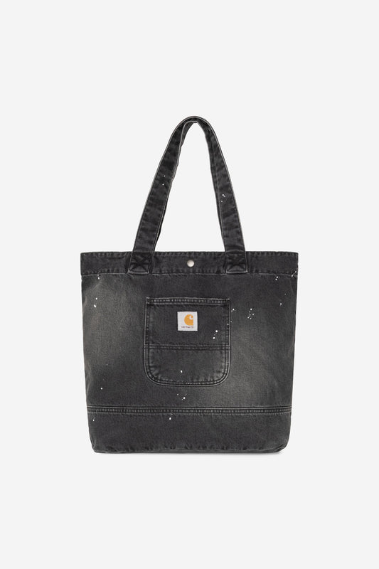 Denim Tote black /destroy wash, splatter