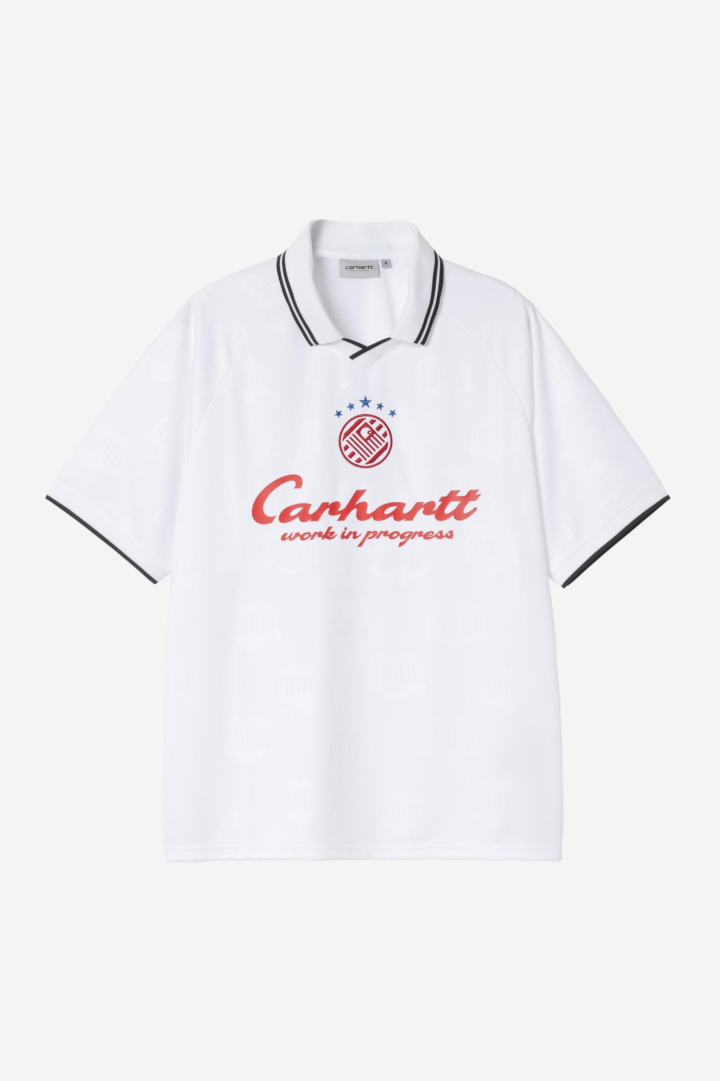 S/S Terrace Football T-Shirt heart train jacquard, white | Bildmaterial bereitgestellt von SHOES.PLEASE.