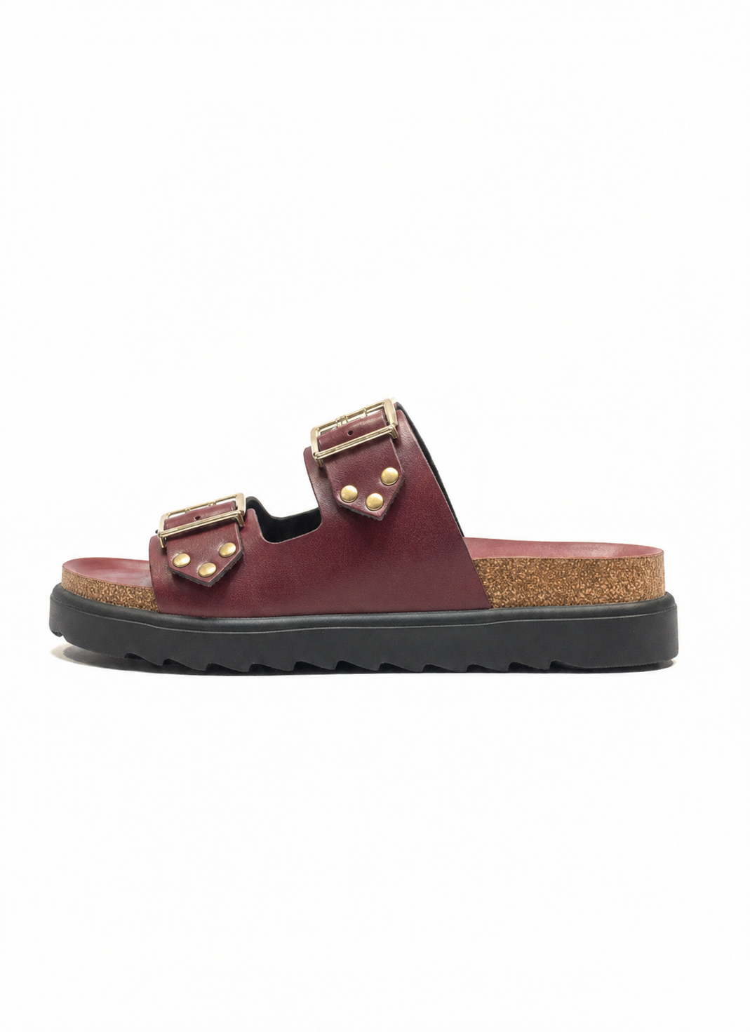 TUNEZ-262 Sandalia plana ALASKA burdeos | Bildmaterial bereitgestellt von SHOES.PLEASE.