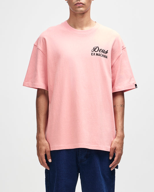 Seoul Sign Tee lobster bisque pink