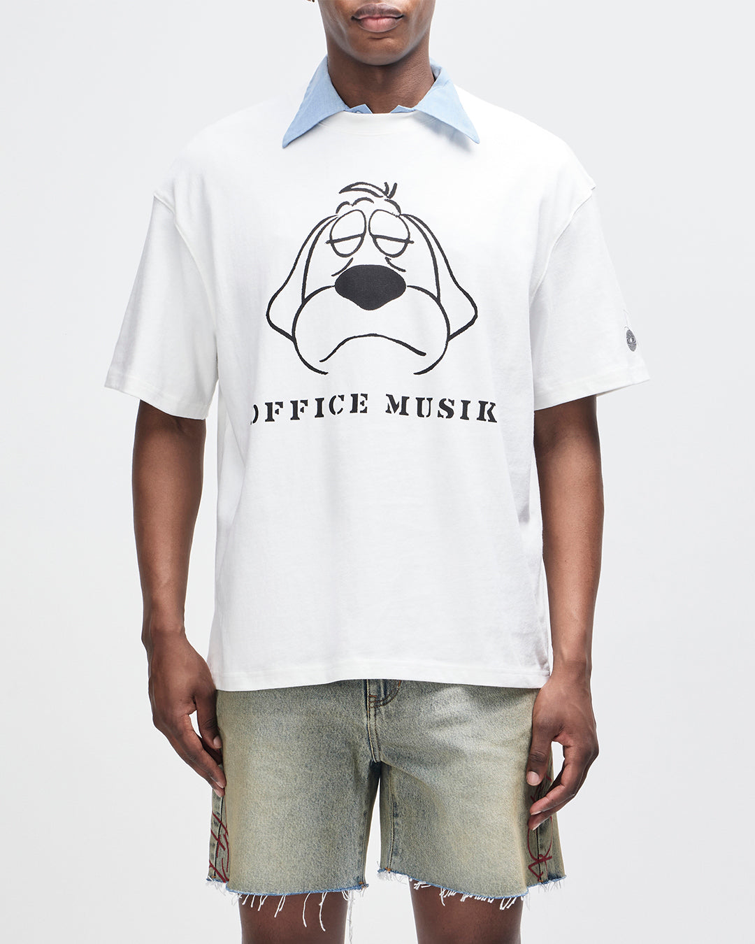 Office Musique Tee vintage white | Bildmaterial bereitgestellt von SHOES.PLEASE.