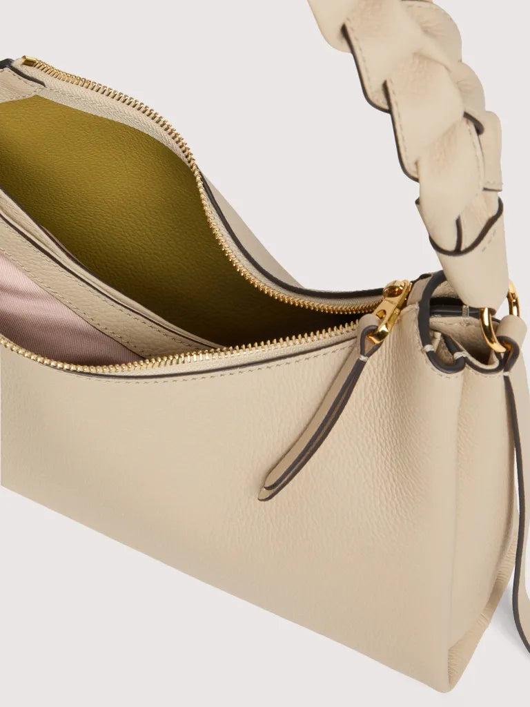 BOHEME GRANA DOUBLE HANDBAG DOUBLE GRAINY LEATHER sandshe/seagras | Bildmaterial bereitgestellt von SHOES.PLEASE.