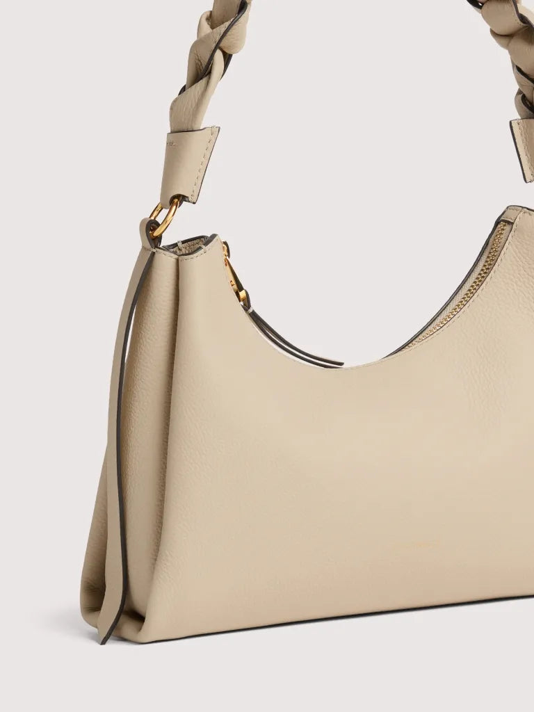 BOHEME GRANA DOUBLE HANDBAG DOUBLE GRAINY LEATHER sandshe/seagras | Bildmaterial bereitgestellt von SHOES.PLEASE.