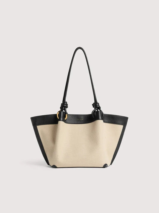 COCCINELLEFINN CANVAS HANDBAG CANVAS FABRIC natural/noir