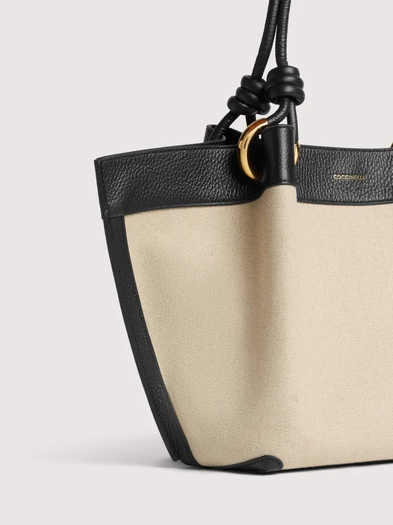 COCCINELLEFINN CANVAS HANDBAG CANVAS FABRIC natural/noir | Bildmaterial bereitgestellt von SHOES.PLEASE.