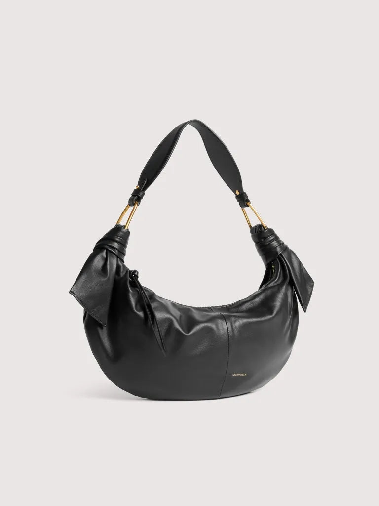 COCCINELLEFUROSHIKI HANDBAG PUFFY SMOOTH LEATHER noir | Bildmaterial bereitgestellt von SHOES.PLEASE.