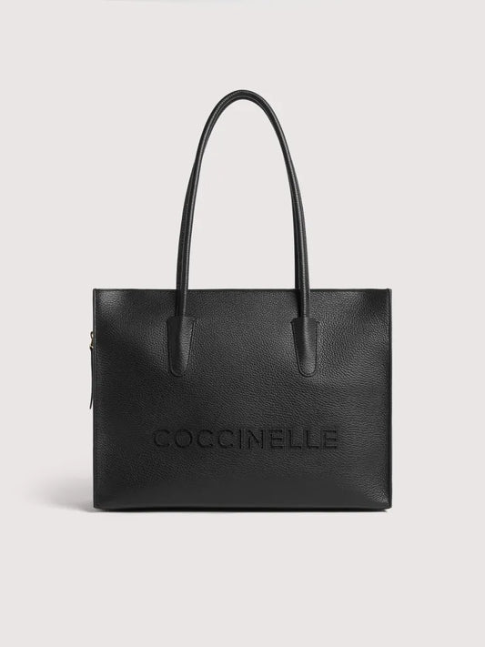 COCCINELLEMYRTHA26 HANDBAG GRAINED LEATHER noir
