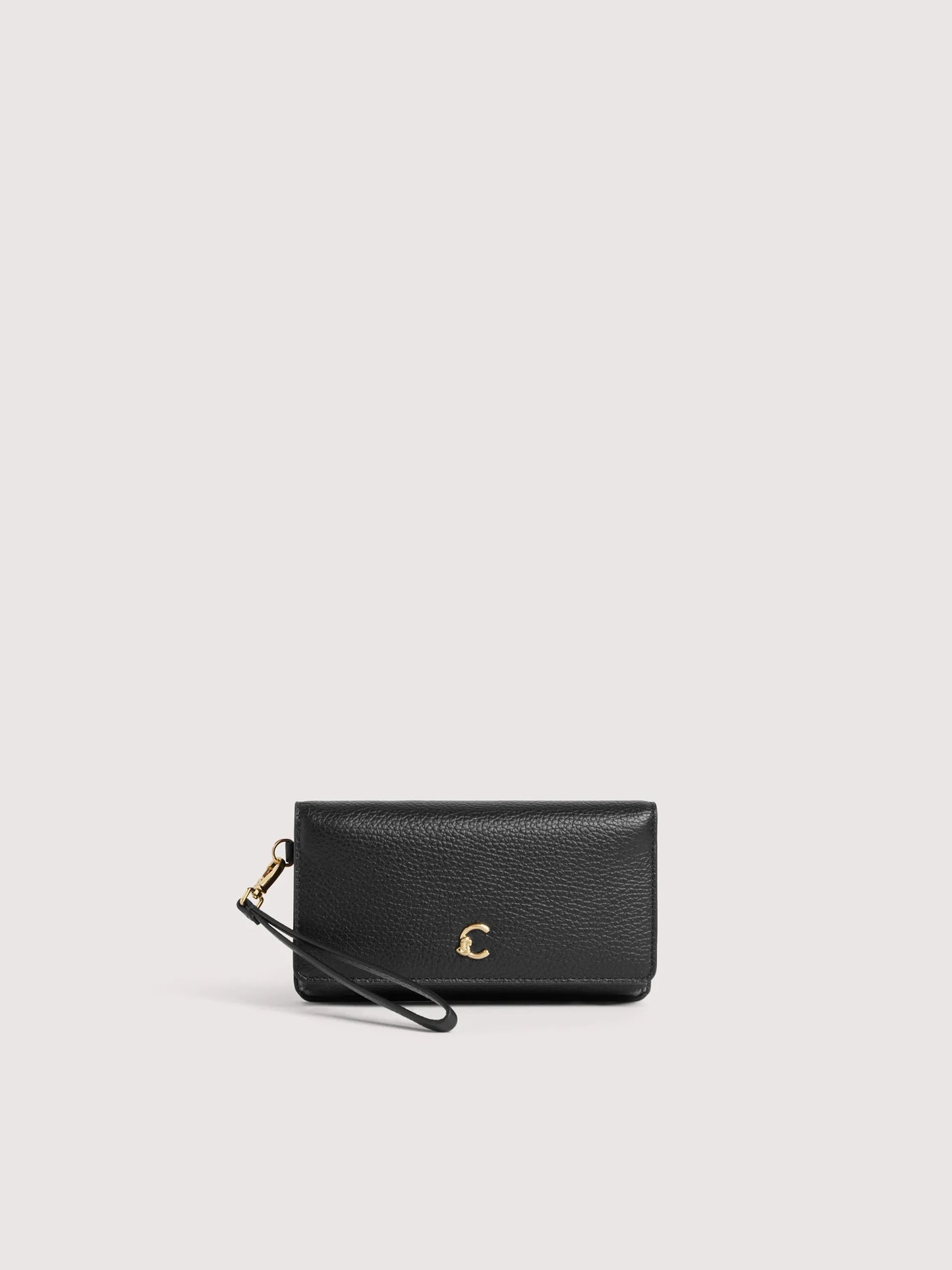 COCCINELLE C-ME ENVELOPES GRAINED LEATHER noir | Bildmaterial bereitgestellt von SHOES.PLEASE.
