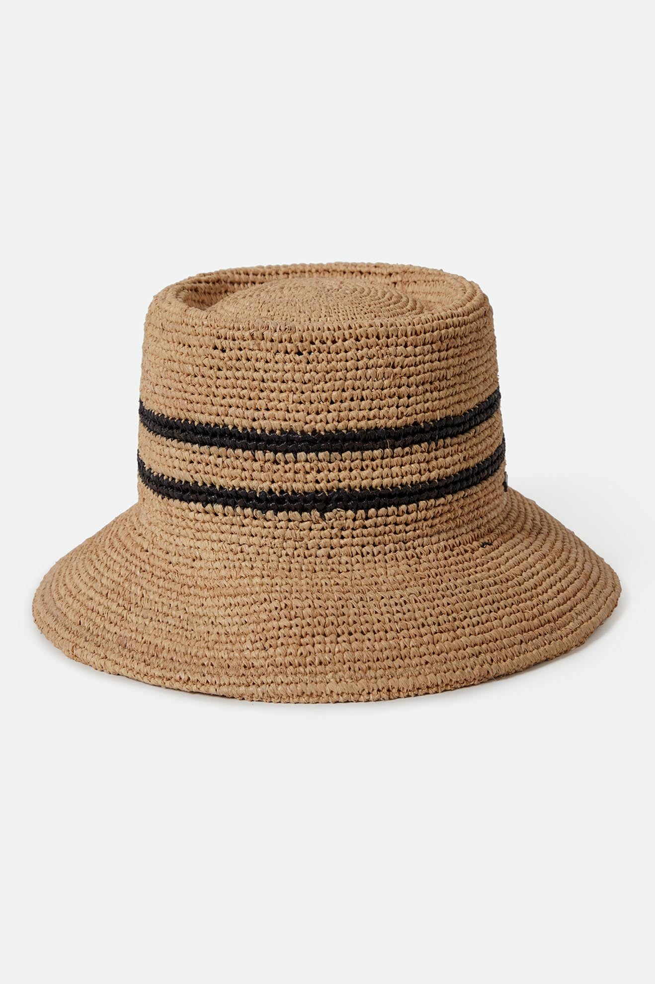 ELLEE STRAW BUCKET HAT tan black | Bildmaterial bereitgestellt von SHOES.PLEASE.