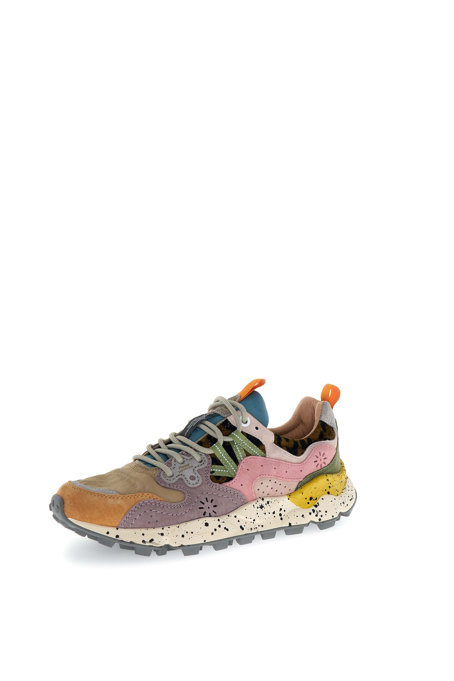 Yamano 3 Woman Suede/Nylon/Knitted Fabric Leo light mustard grey | Bildmaterial bereitgestellt von SHOES.PLEASE.