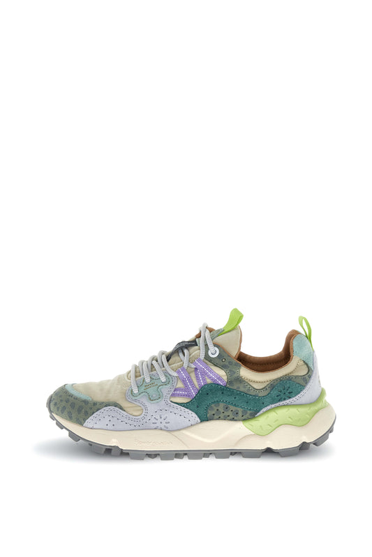 YAMANO 3 WOMAN SUEDE/NYLON/ANIMALIER sand