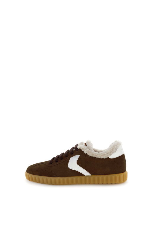 Ines Fur Suede Fod.Teddy dark brown