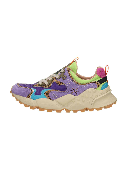 Rulis Woman Suede/Nylon Squared violet brown dark green