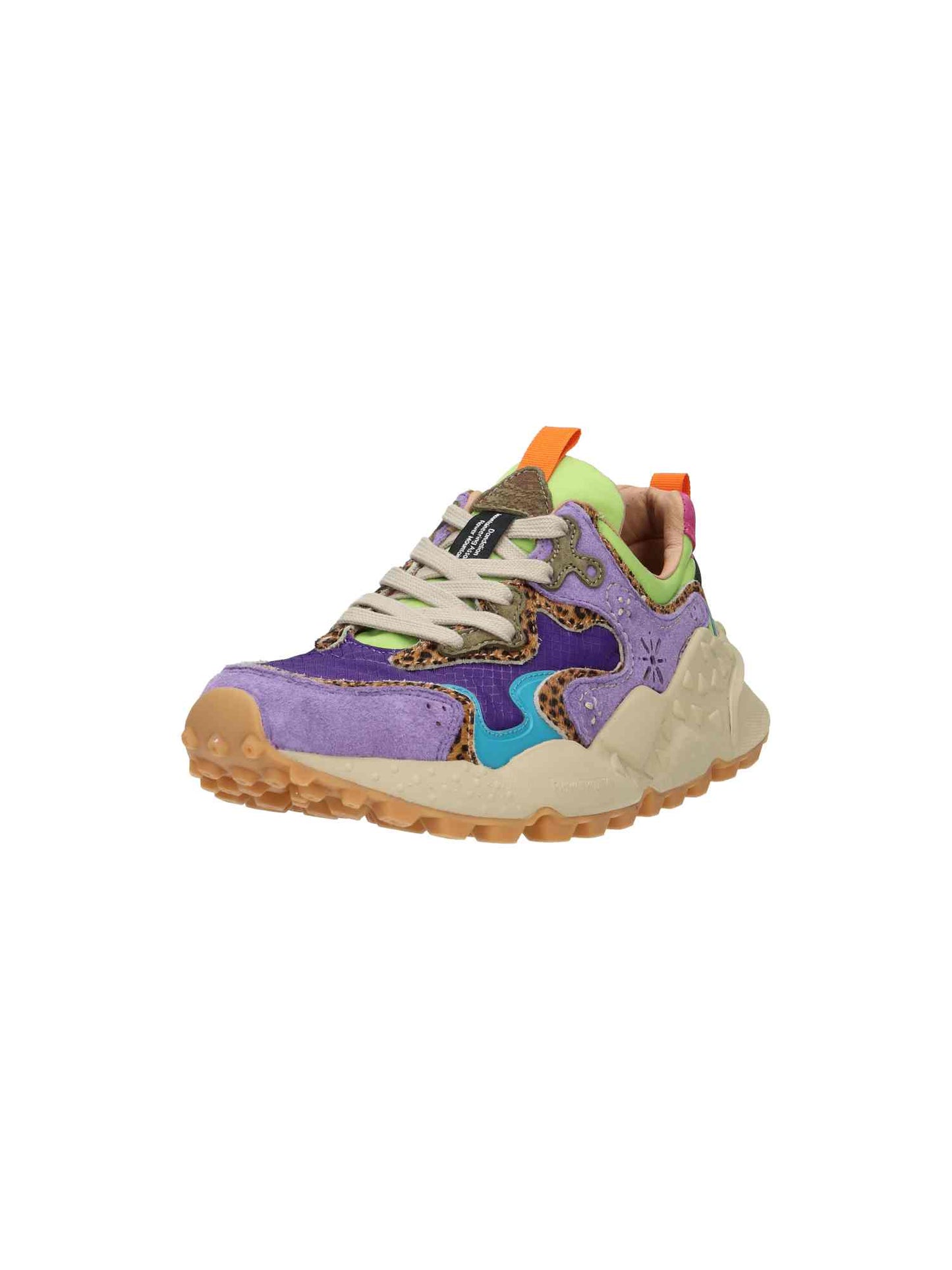 Rulis Woman Suede/Nylon Squared violet brown dark green | Bildmaterial bereitgestellt von SHOES.PLEASE.