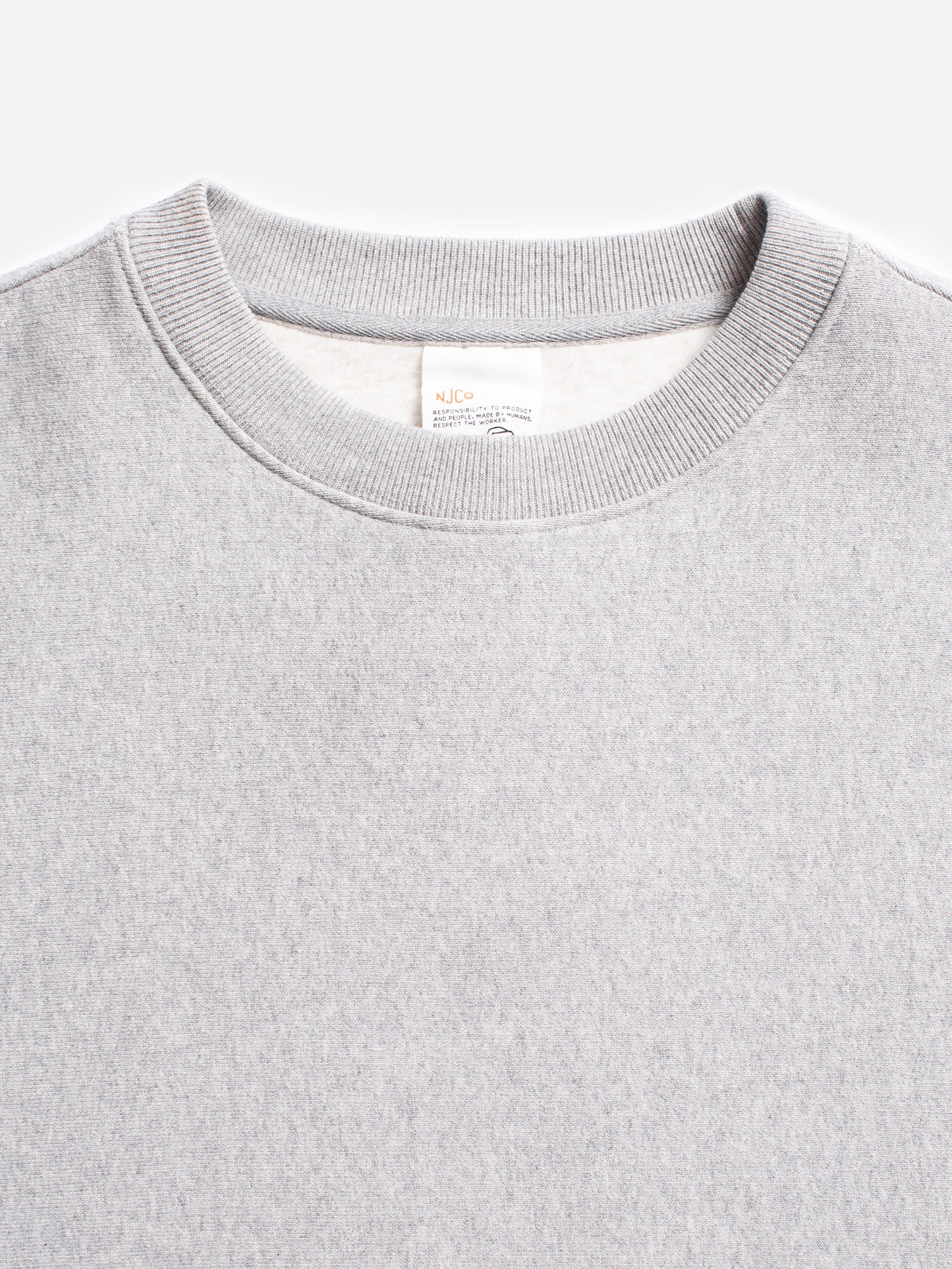 Hasse Crew Neck Sweatshirt greymelange | Bildmaterial bereitgestellt von SHOES.PLEASE.