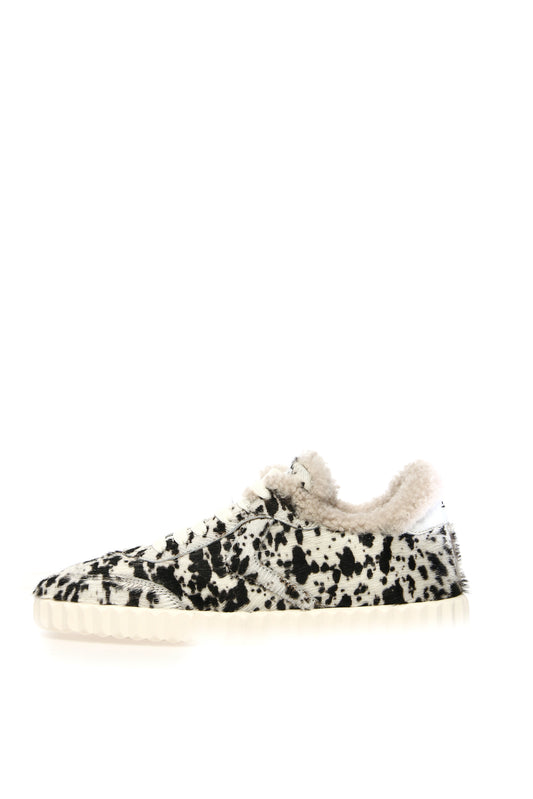 Ines Fur Horse Gazelle/Calf black white