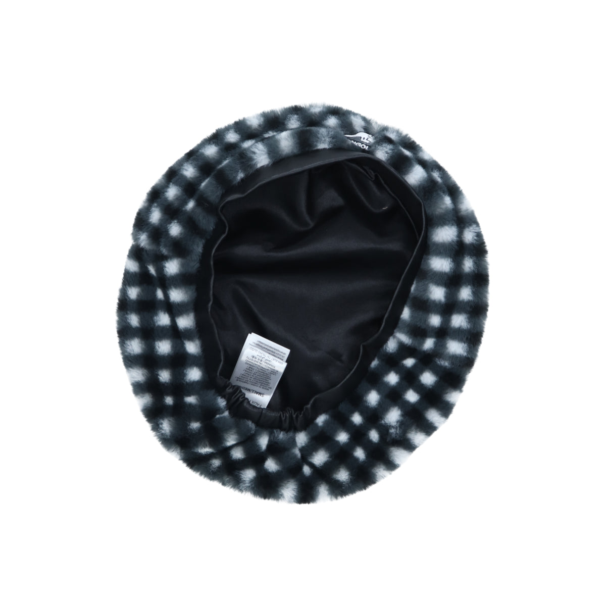 Faux Fur Beret black gingham | Bildmaterial bereitgestellt von SHOES.PLEASE.