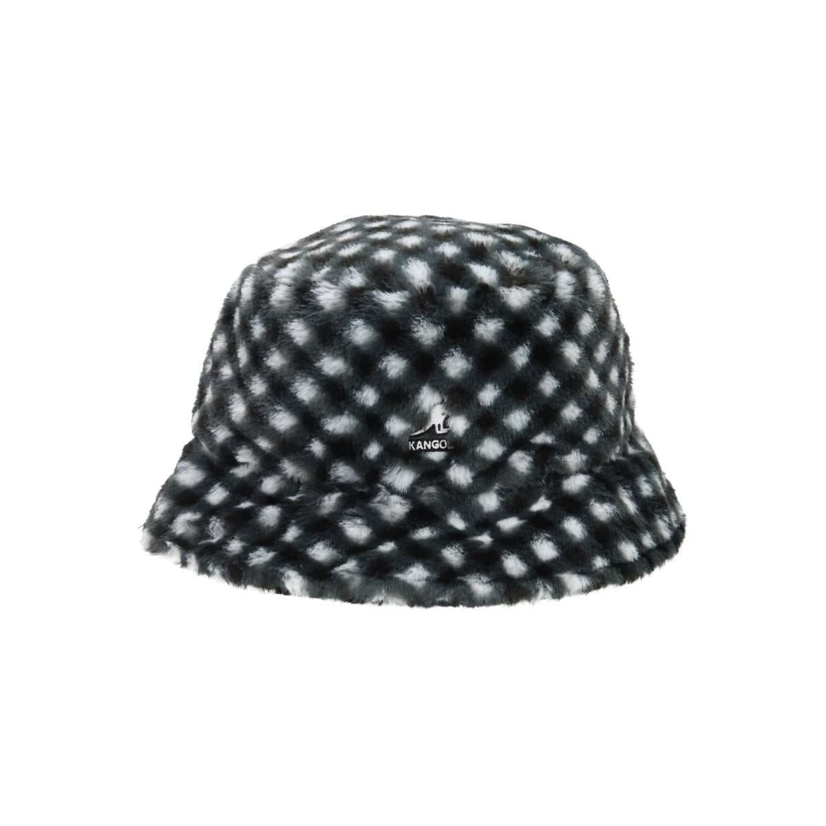 Faux Fur Bucket black gingham | Bildmaterial bereitgestellt von SHOES.PLEASE.