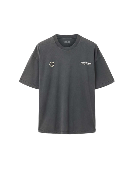 EMBLEM SS CREW washed black
