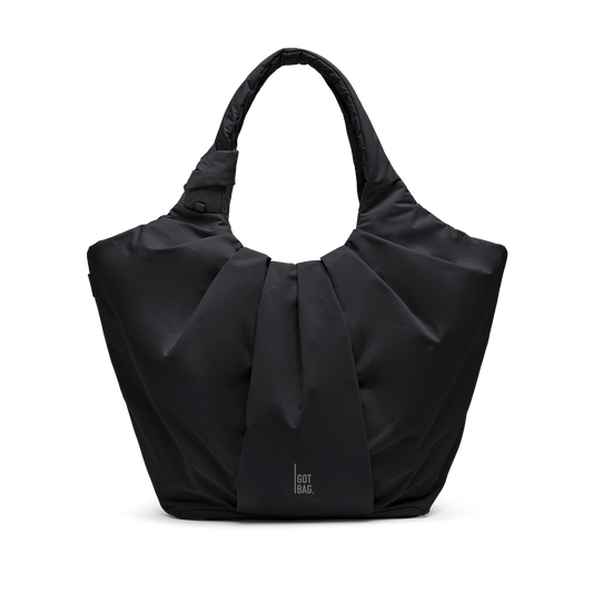 PLEAT TOTE BAG black