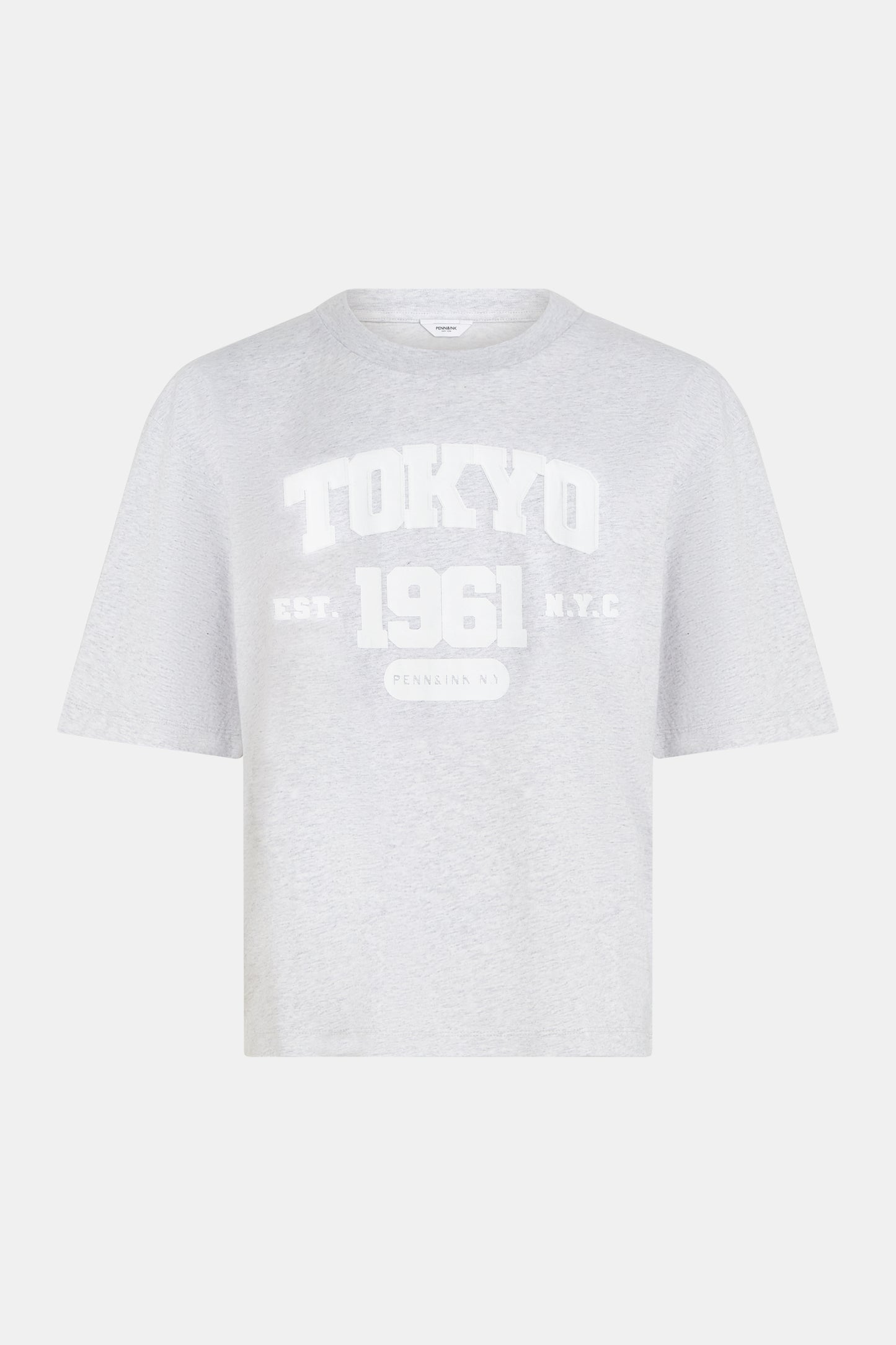T-shirt print grey mel. | Bildmaterial bereitgestellt von SHOES.PLEASE.
