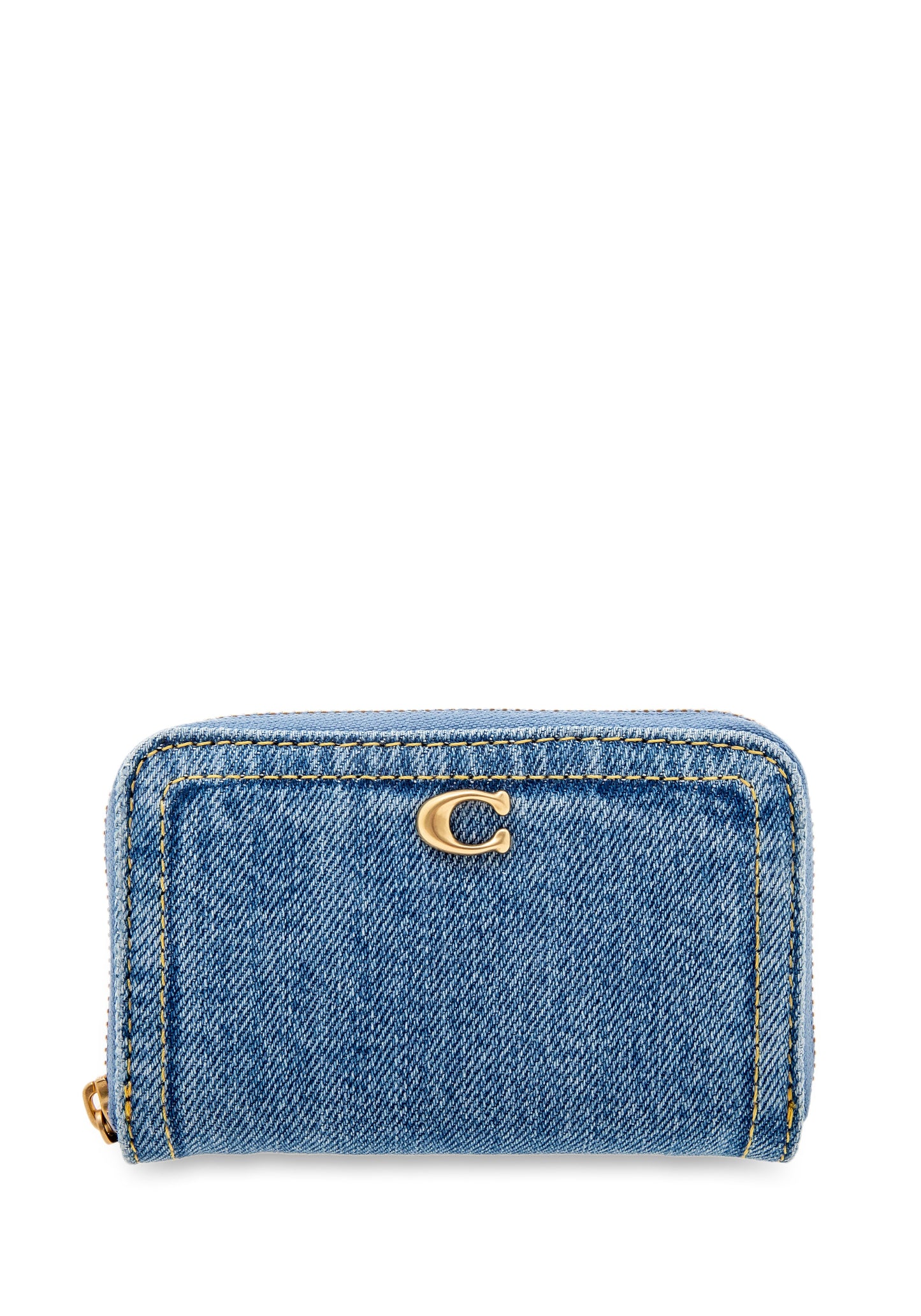 Denim Card Case Small Zip Around indigo | Bildmaterial bereitgestellt von SHOES.PLEASE.