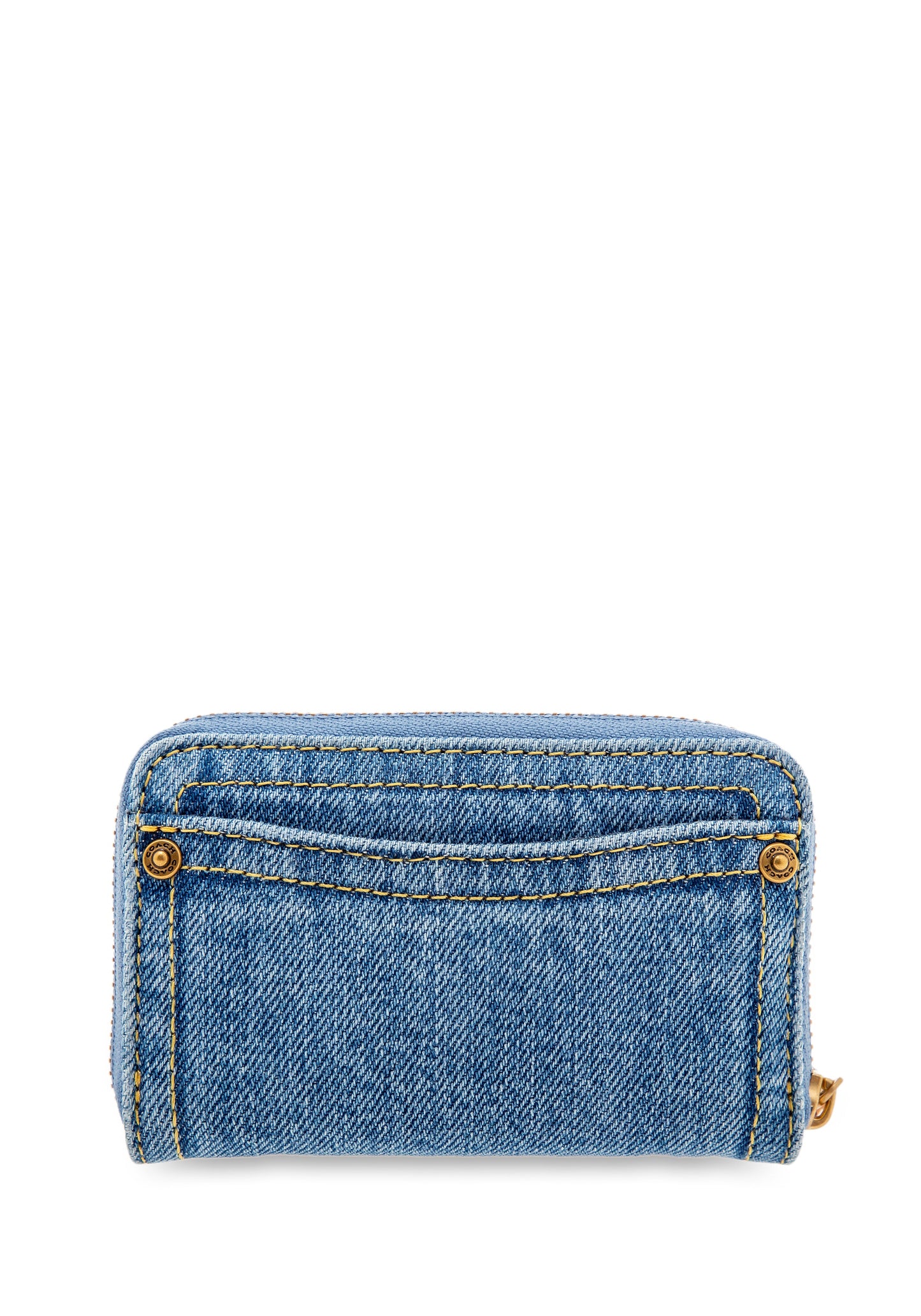 Denim Card Case Small Zip Around indigo | Bildmaterial bereitgestellt von SHOES.PLEASE.