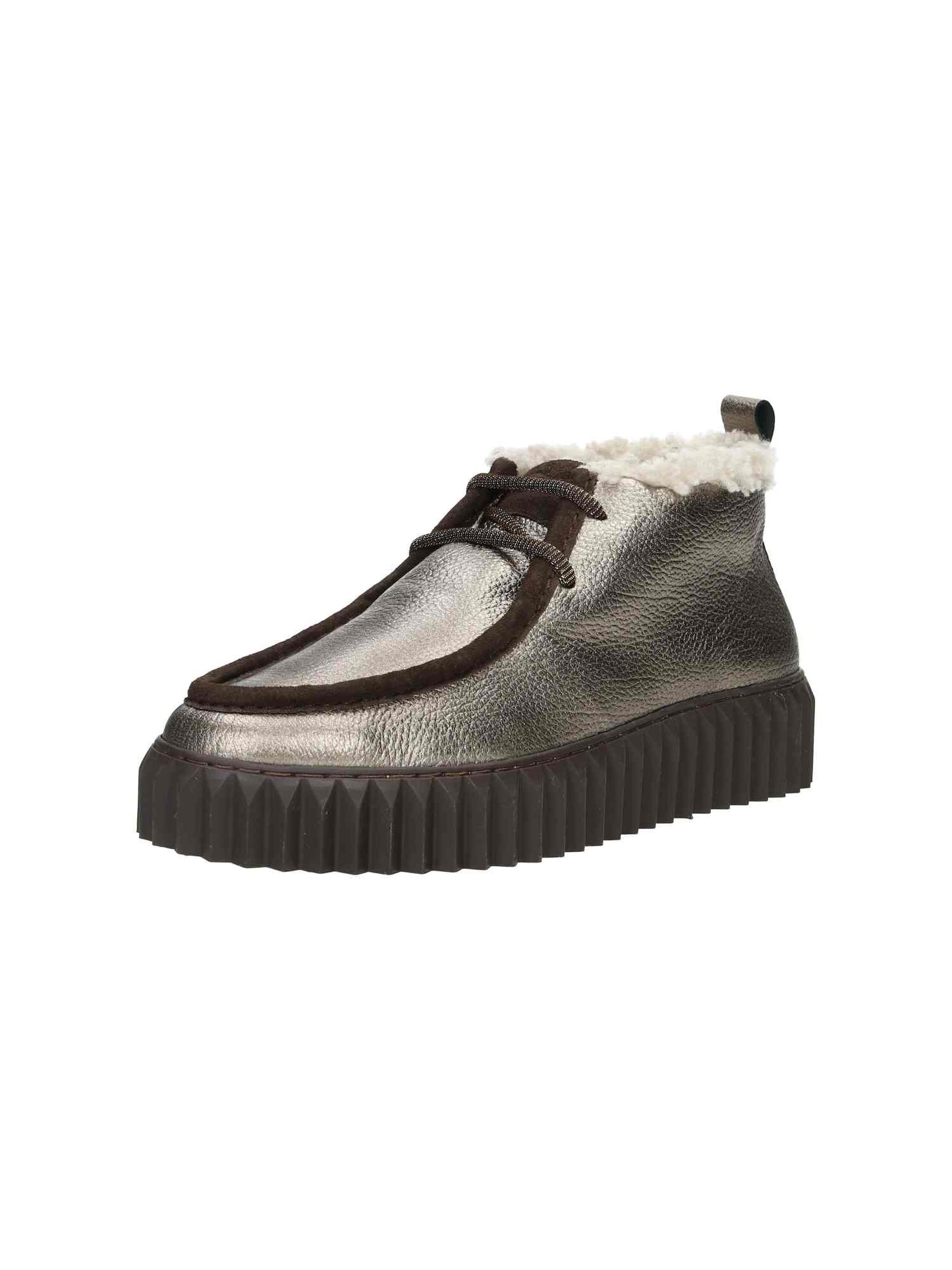 Penelope Mid Laminated Nappa Bottled/Suede bronze brown | Bildmaterial bereitgestellt von SHOES.PLEASE.