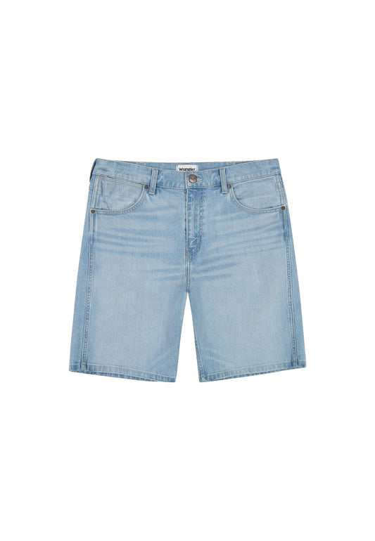 FRONTIER_SHORT WEST_HORIZON denim grey — weisser Hintergrund