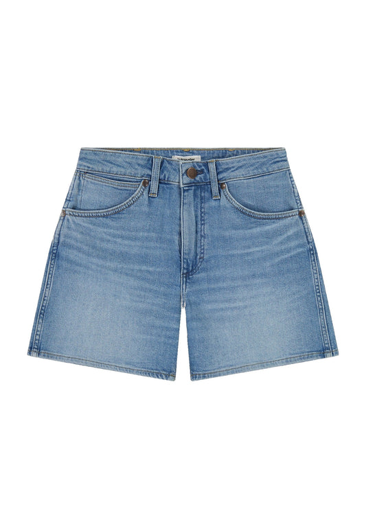 COWBOY SHORT 5 INCH BROKEN IN denim blue — weisser Hintergrund