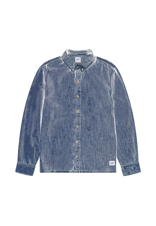NO POCKET BUTTON DOWN blue ridge — weisser Hintergrund
