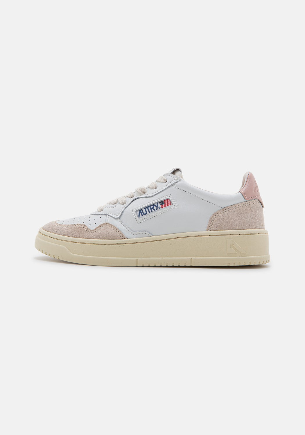 AUTRY 01 LOW WOM LEAT/SUEDE white/powder | Bildmaterial bereitgestellt von SHOES.PLEASE.