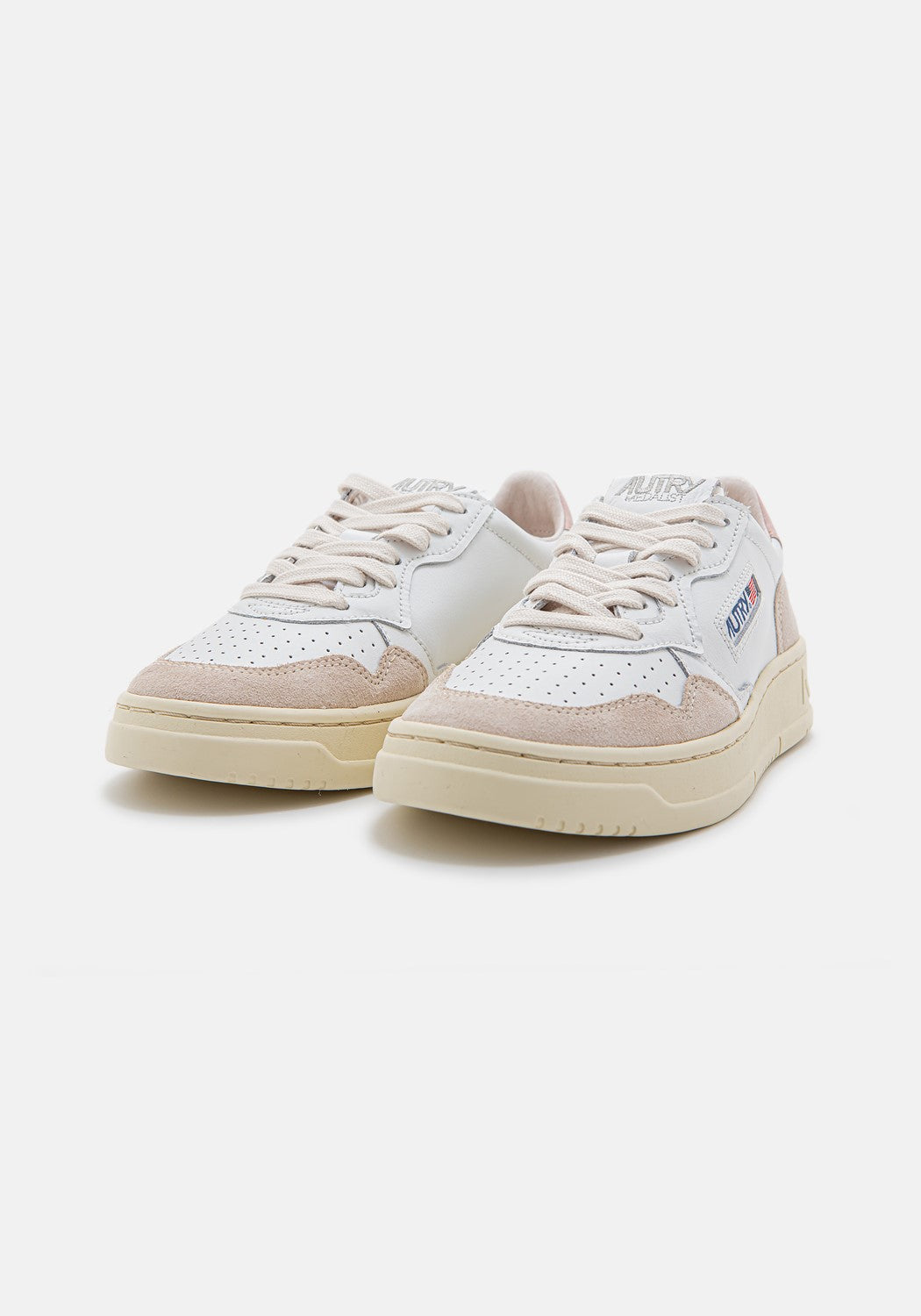 AUTRY 01 LOW WOM LEAT/SUEDE white/powder | Bildmaterial bereitgestellt von SHOES.PLEASE.