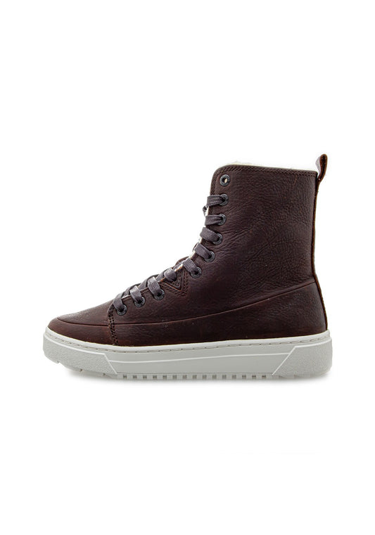 NIGHT L30 WOOL LEATHER dark brwn/off wht