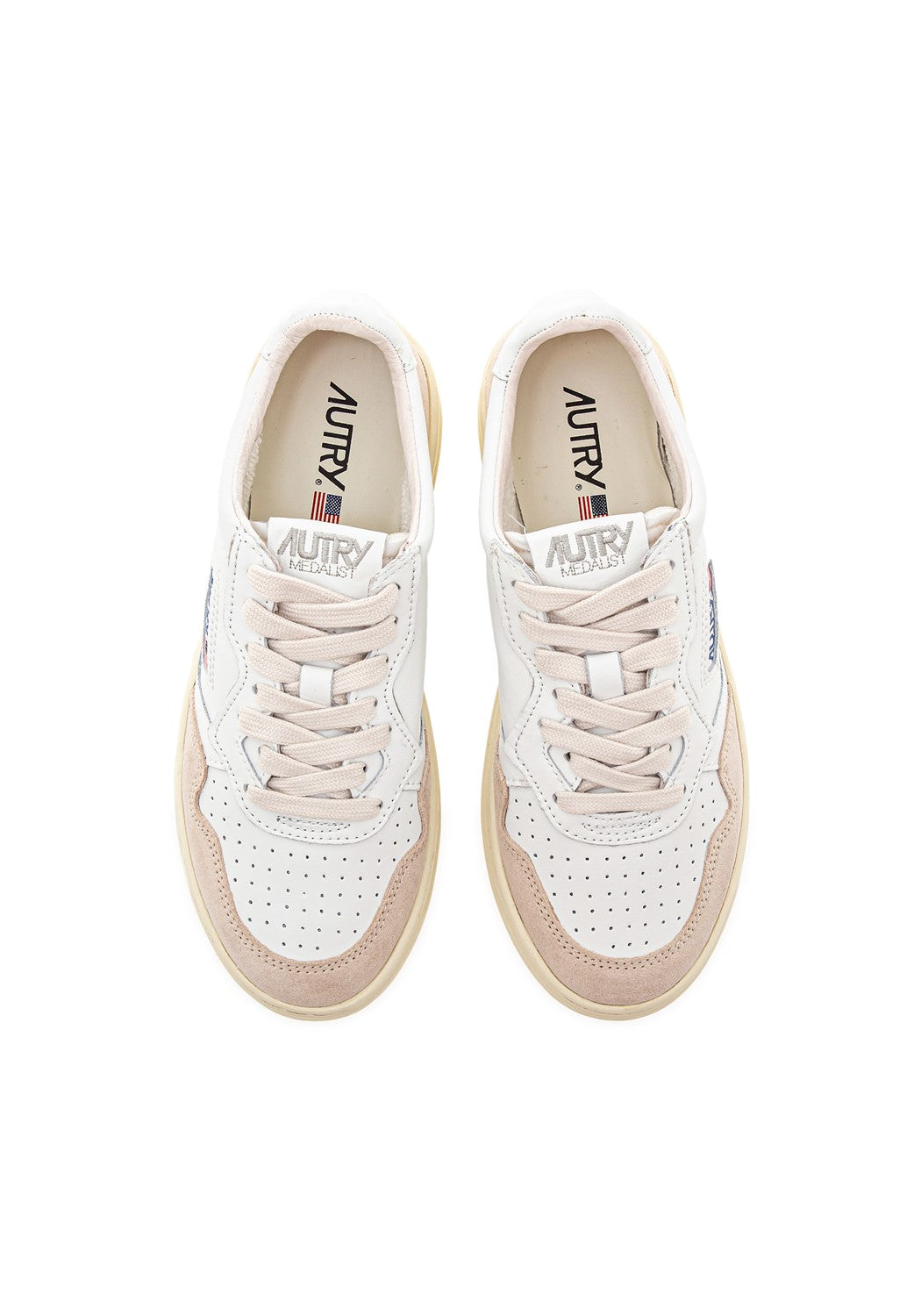 AUTRY 01 LOW WOM LEAT/SUEDE white | Bildmaterial bereitgestellt von SHOES.PLEASE.