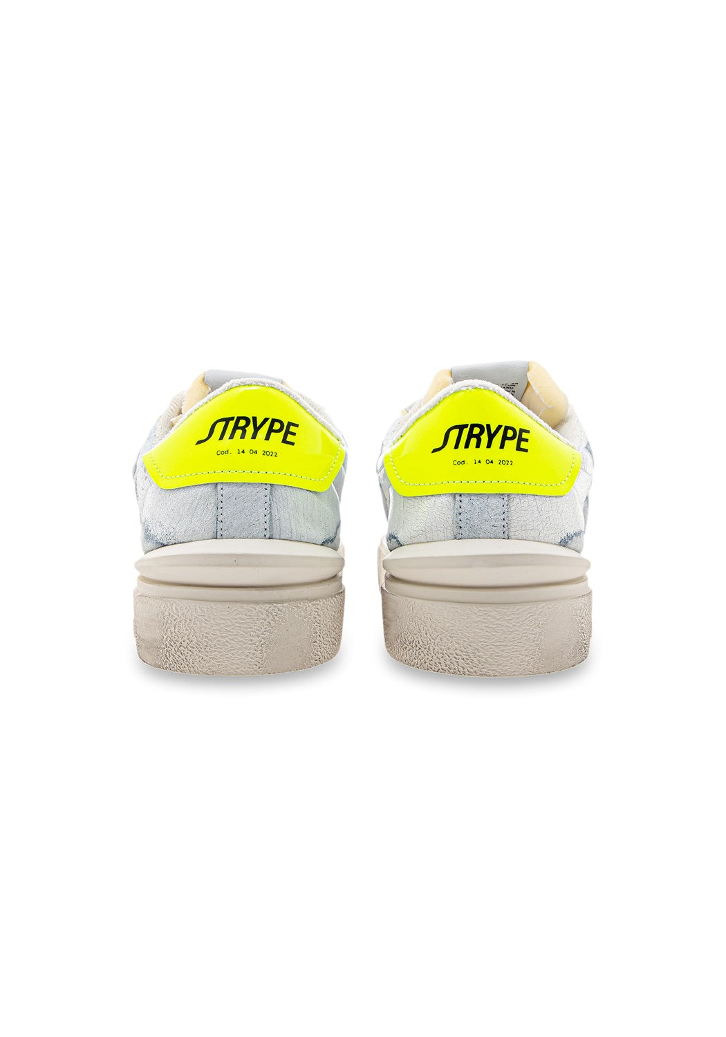 ST011-GF Sneaker Destroyed white/yellow | Bildmaterial bereitgestellt von SHOES.PLEASE.
