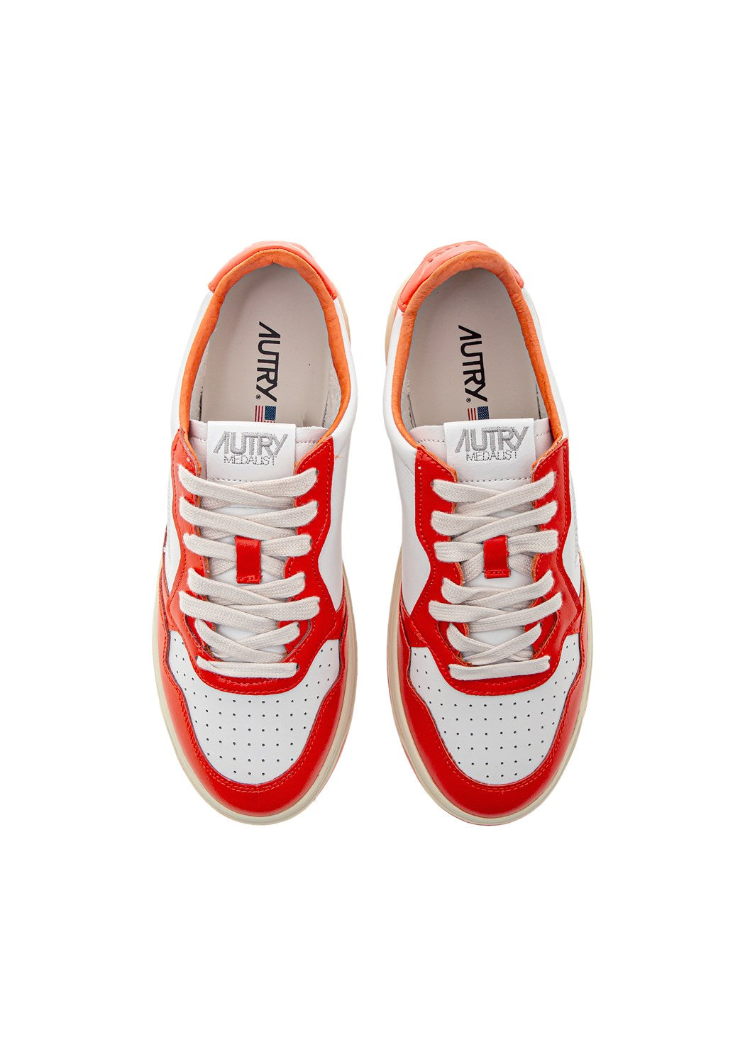 AUTRY 01 LOW MAN LEAT/LEAT tangerine | Bildmaterial bereitgestellt von SHOES.PLEASE.