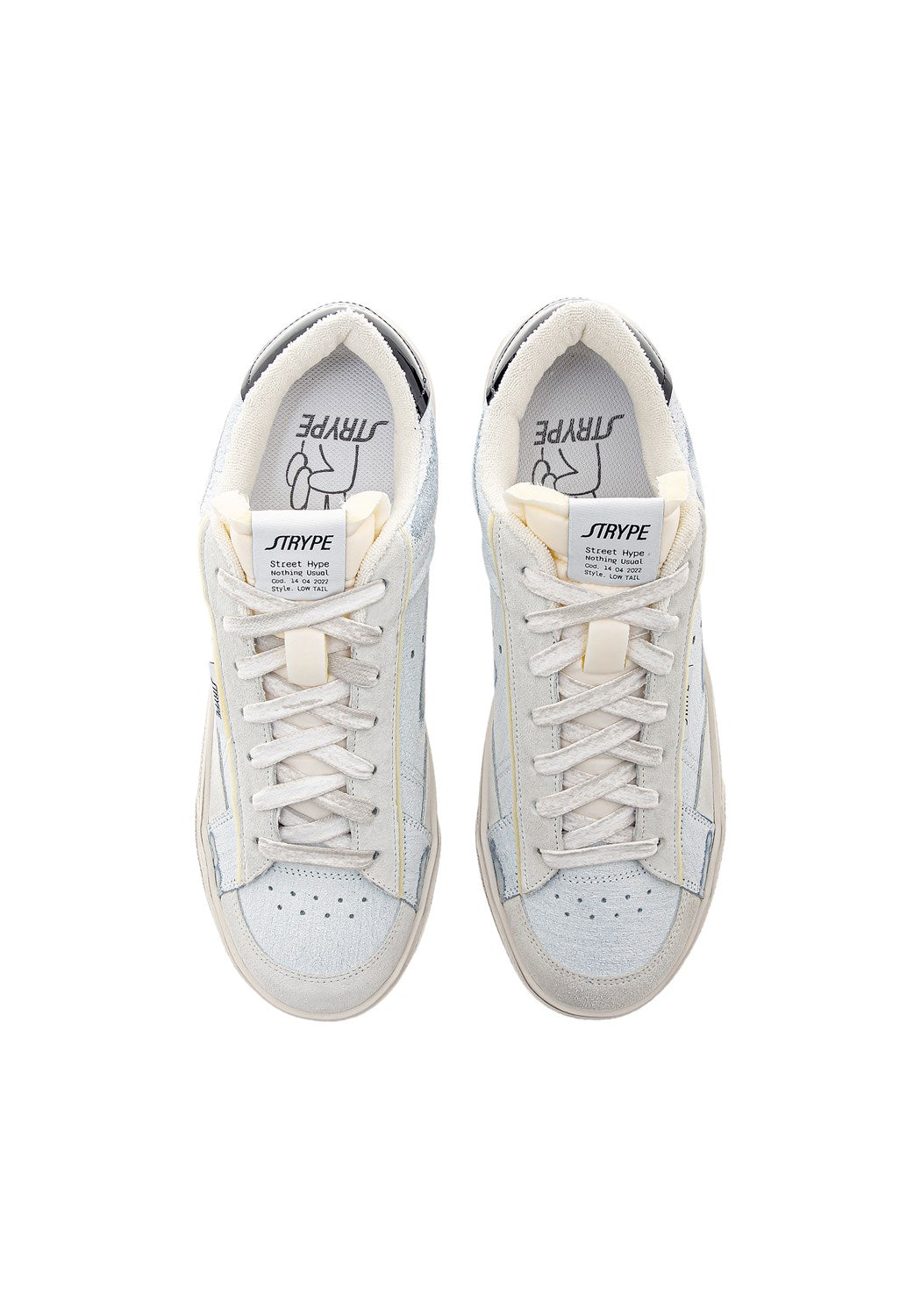 ST011-NE Sneaker Destroyed white/black | Bildmaterial bereitgestellt von SHOES.PLEASE.